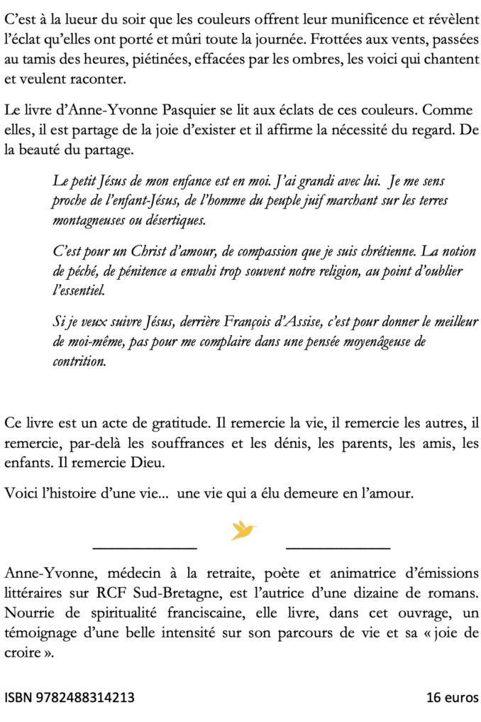 Quatrième de couverture de Demeurez en mon amour